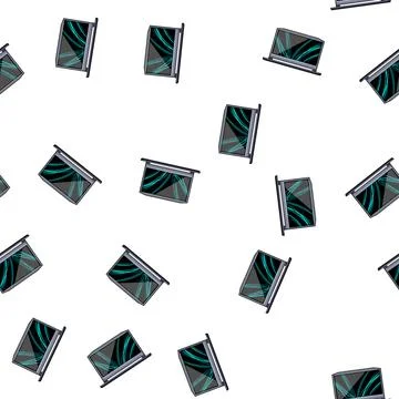Pattern game laptop gaming cartoon vector Stock Illustration