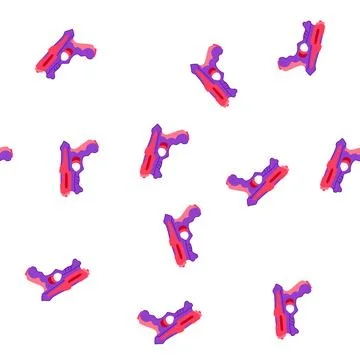 Pattern game laser tag gun toy cartoon vector Stock Illustration