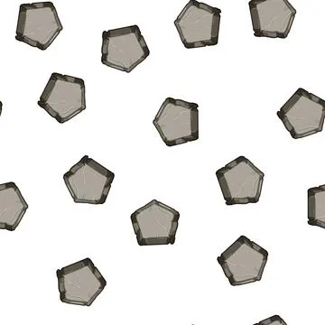 Pattern game stone button cartoon vector Illustrazione stock