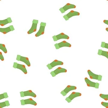 Pattern game toddler socks cartoon vector Illustrazione stock