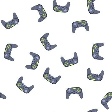 Pattern gamepad gamepad cartoon vector イラスト素材