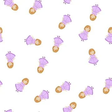 Pattern games doll toy cartoon vector Illustrazione stock