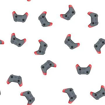 Pattern gaming gamepad cartoon vector イラスト素材