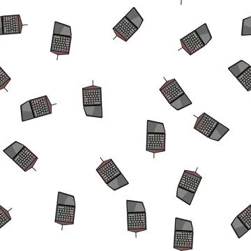 Pattern Gaming keypad computer accessory for esports streaming 库存插图