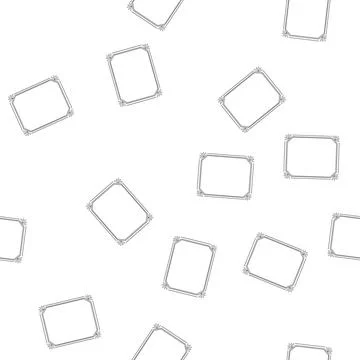 Pattern garden floral frame cartoon vector Stock Illustration