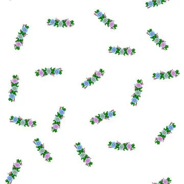 Pattern garden flower crown cartoon vector Stock Illustration