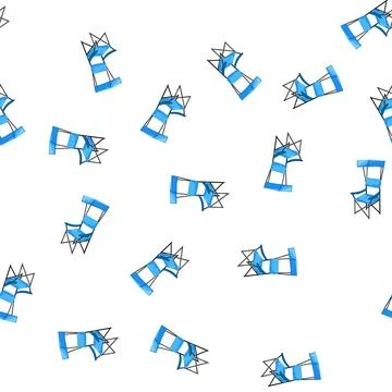 Pattern garden folding chair cartoon vector Illustrazione stock