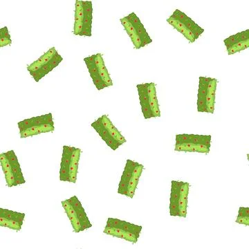 Pattern garden hedge concept with blooming red flowers Stock Illustration