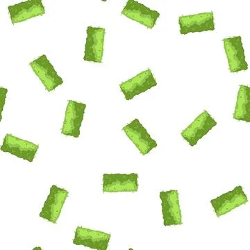 Pattern garden hedge green plant landscaping element top view 스톡 일러스트