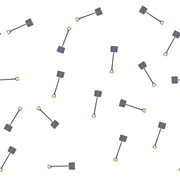Pattern garden shovel cartoon vector 库存插图