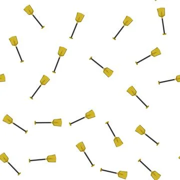 Pattern garden shovel tool cartoon vector Stock Illustration