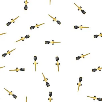 Pattern Garden sprinkler spike delivering water for irrigation Stock Illustration