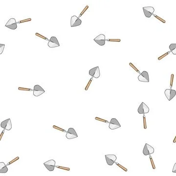 Pattern Garden trowel hand tool for planting and digging イラスト素材