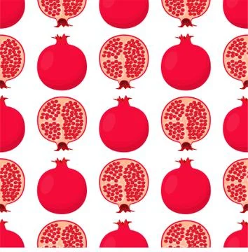 Pattern with garnet Stock Illustration