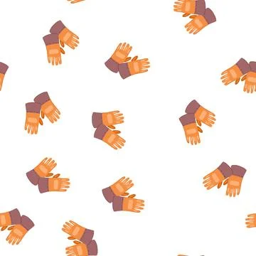 Pattern gas gloves welding cartoon vector Stock Illustration