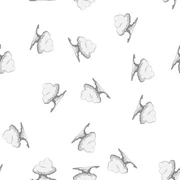 Pattern gas smoke cloud cartoon vector Stock Illustration