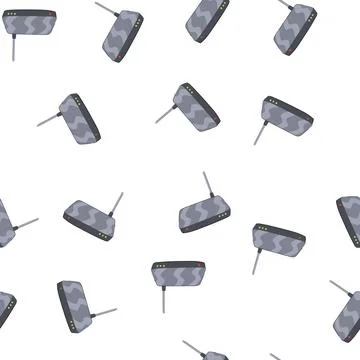 Pattern gateway router cartoon vector Stock Illustration