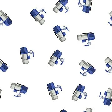 Pattern gauge vacuum pump cartoon vector Illustrazione stock