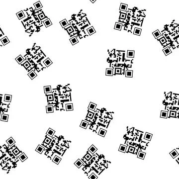 Pattern gauges qr code label cartoon vector Stock Illustration