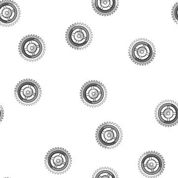 Pattern Gear cogwheel mechanism system engineering concept Stock Illustration