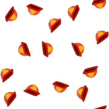 Pattern gear firefighter helmet cartoon vector Stock Illustration