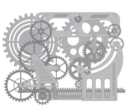 Pattern gear 库存插图