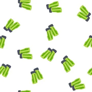 Pattern gear shin guards cartoon vector Stock Illustration