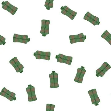Pattern gear vest heated cartoon vector Stockillustratie