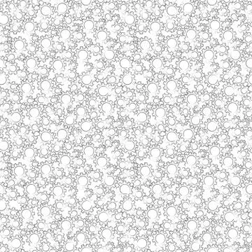 Pattern gears. Mechanical seamless background. Pencil drawing. Vector Stock Illustration