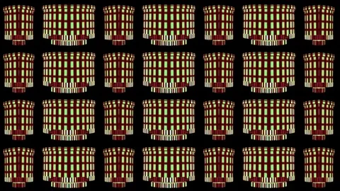 Pattern of gears motion background Stock Footage 71157365