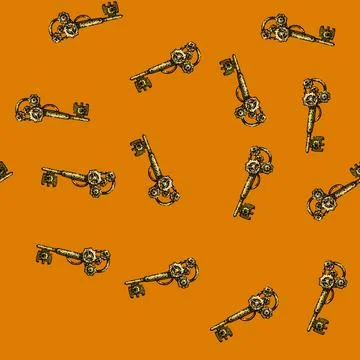 Pattern gears steampunk device sketch hand drawn Illustrazione stock