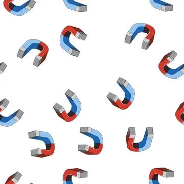 Pattern generation magnet cartoon vector イラスト素材