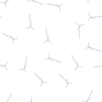 Pattern generator wind turbine cartoon vector Illustrazione stock