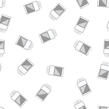 Pattern Generic hanging retail box product packaging template Stock Illustration