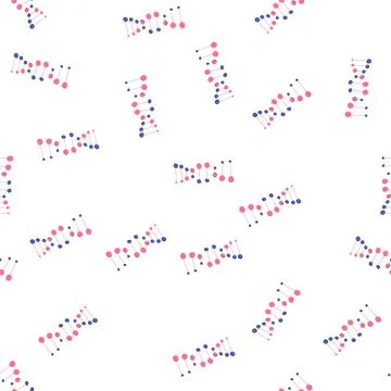 Pattern genome dna spiral cartoon vector イラスト素材