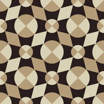 Pattern of geometric abstract shapes of rounded shape Stock Illustration