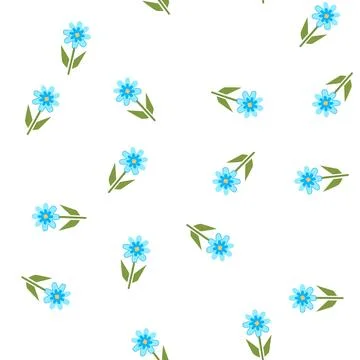 Pattern geometric blue flower blooming in modern style 스톡 일러스트