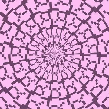 Pattern of geometric circles, shapes. Colorful mosaic banner. Vector Stock Illustration