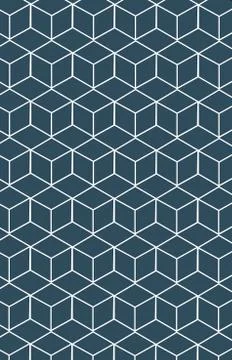 Pattern with geometric cube pattern. Illustrazione stock