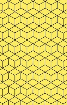 Pattern with geometric cube pattern. Stock Illustration