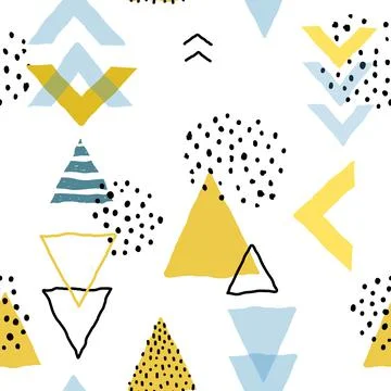 Pattern geometric doodle Stock Illustration