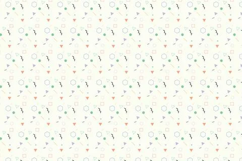 Pattern with geometric elements, abstract background, Stock Illustration