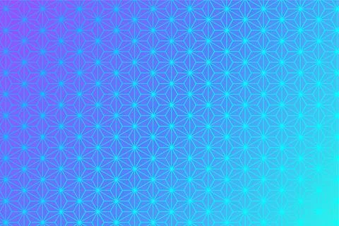 Pattern with geometric elements in blue tones abstract gradient background Stock Illustration