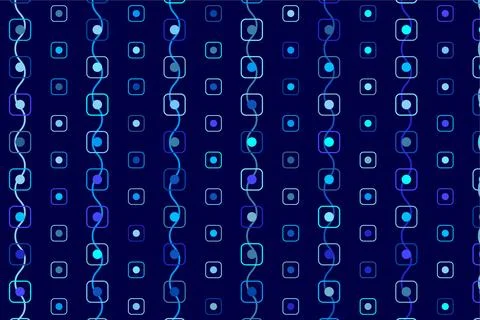 Pattern with geometric elements in blue tones abstract gradient background イラスト素材