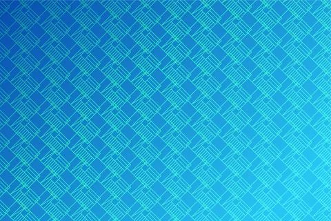 Pattern with geometric elements in blue tones abstract gradient background Stock Illustration
