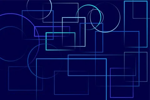 Pattern with geometric elements in pastel blue tones. Abstract gradient Illustrazione stock