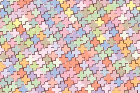 Pattern with geometric elements in pastel tones abstract pattern vector Illustrazione stock