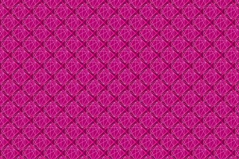 Pattern with geometric elements in pink tones abstract background Stock Illustration