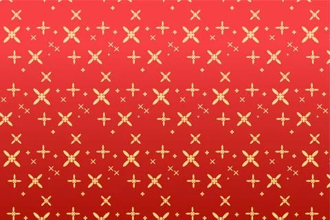 Pattern with geometric elements in red-gold tones, abstract background Stock Illustration