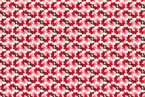 Pattern with geometric elements in red tones gradient abstract background Stock Illustration